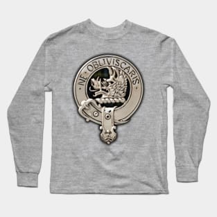 Clan Campbell Crest & Tartan Long Sleeve T-Shirt